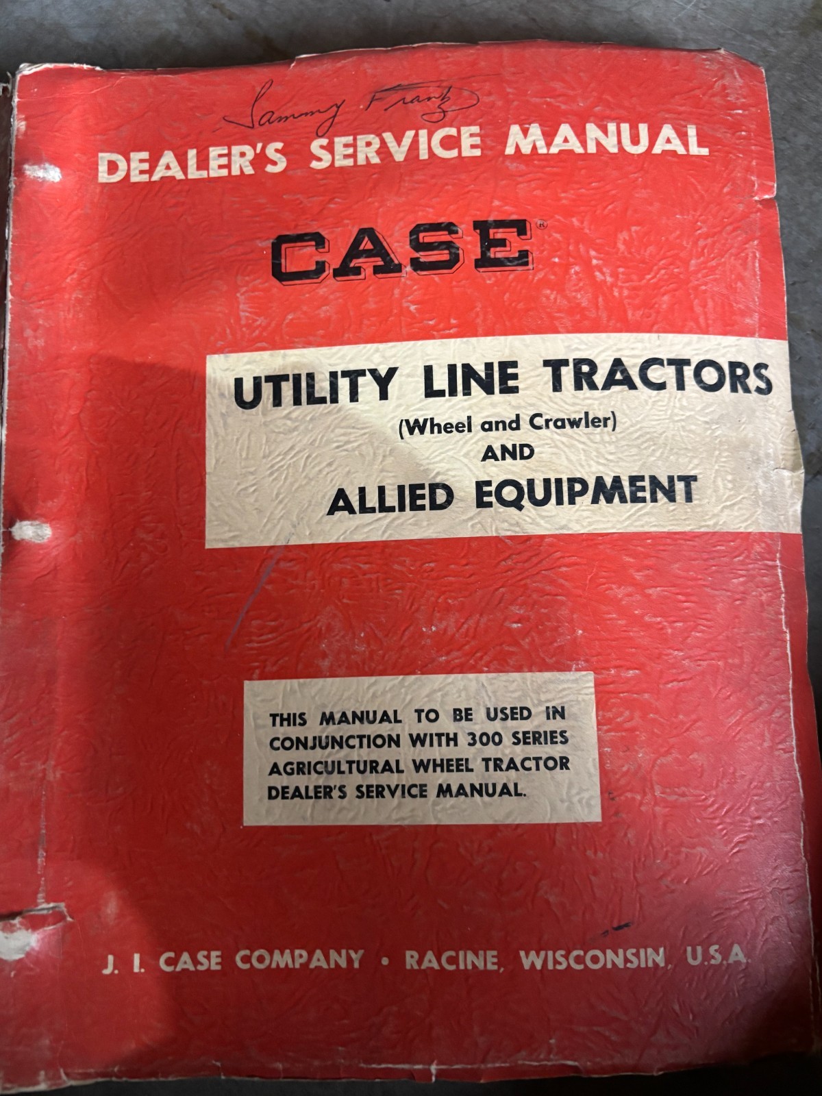 Case Utlity Line Tractors & Allied Equipment Dealer’s Service Manual AMIL26