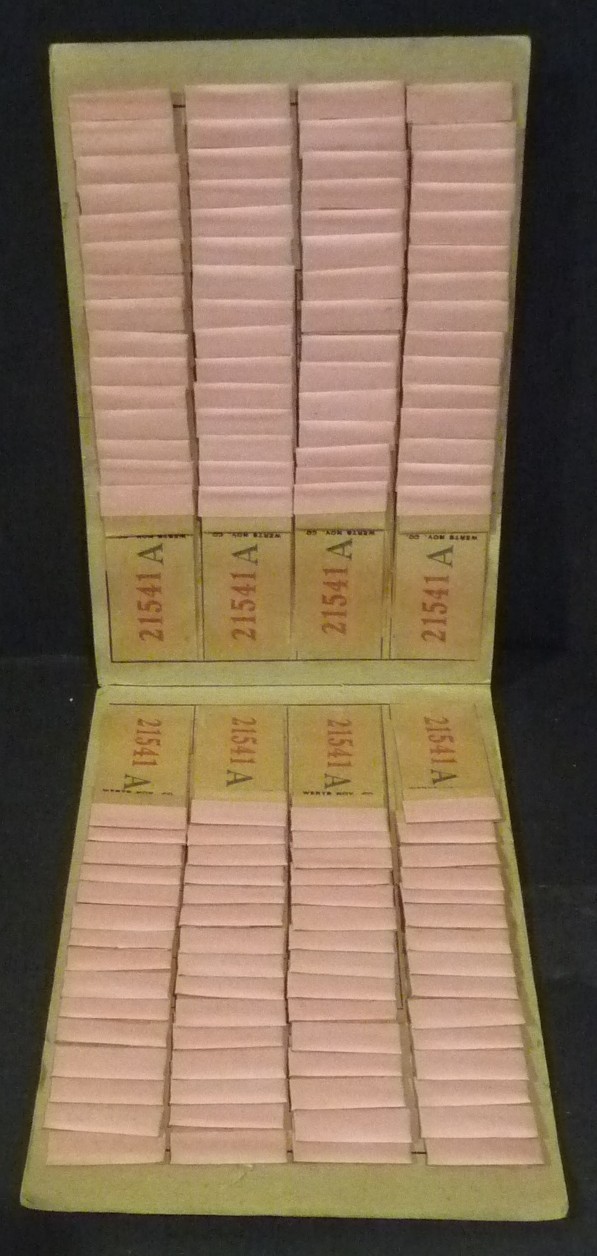 Nice 1930’s “Werts Ten” Baseball Gaming Pull Tabs Booklet 120 Tabs Complete