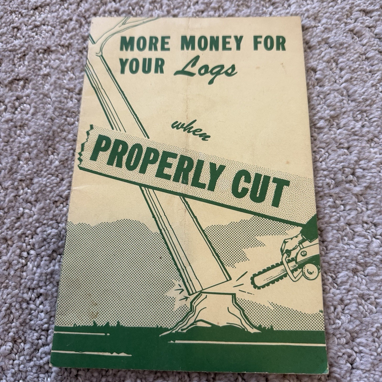 Vintage McCulloch Chainsaw Brochure More Money For Your Logs When Properly Cut