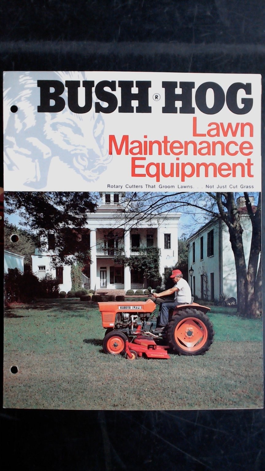 Bush Hog Lawn Maintenance Equipment Vintage Brochure Rotary Cutters