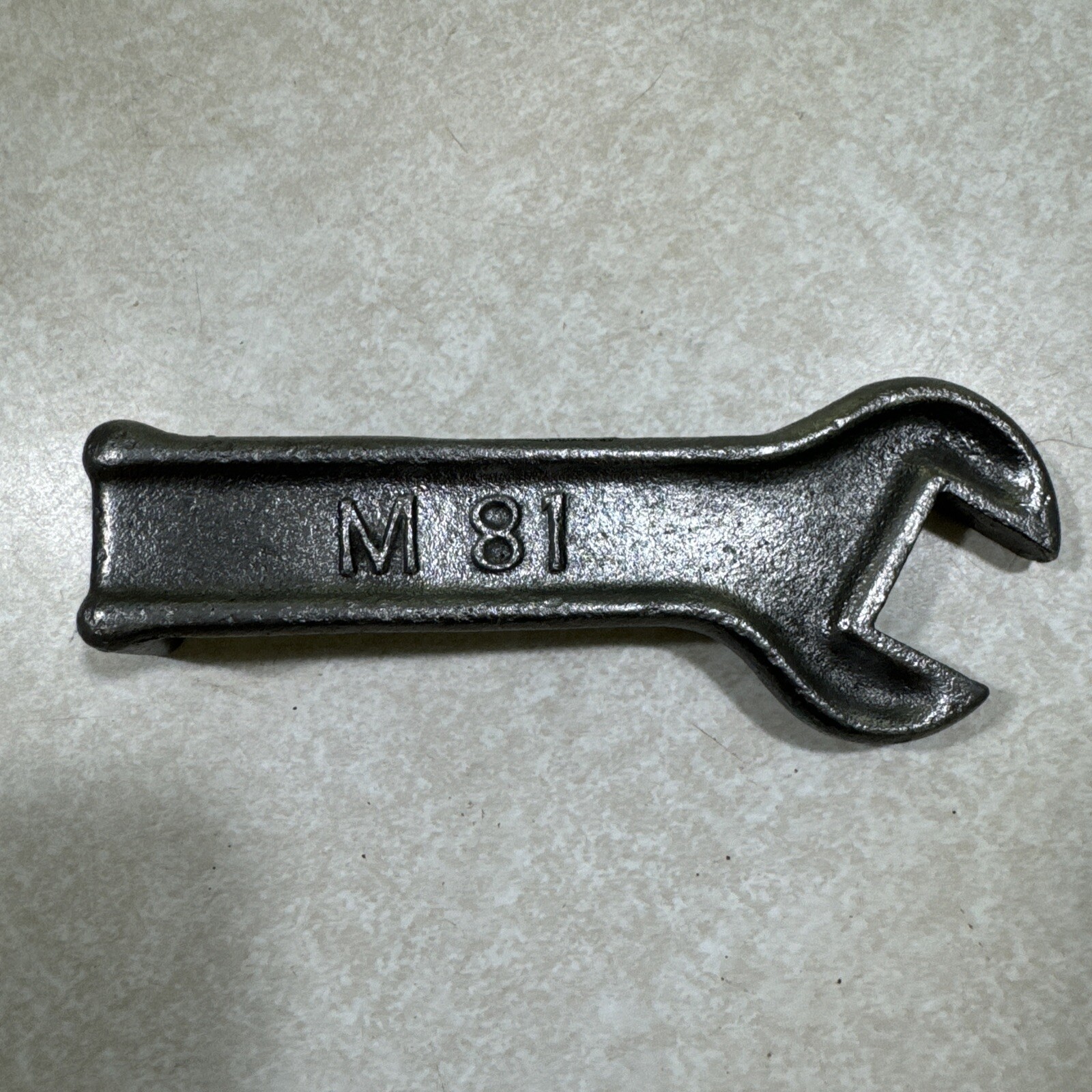 Vintage MOLINE PLOW Co. #M 81 Pitman Wrench FARM IMPLEMENT TOOL WRENCH Small 5″