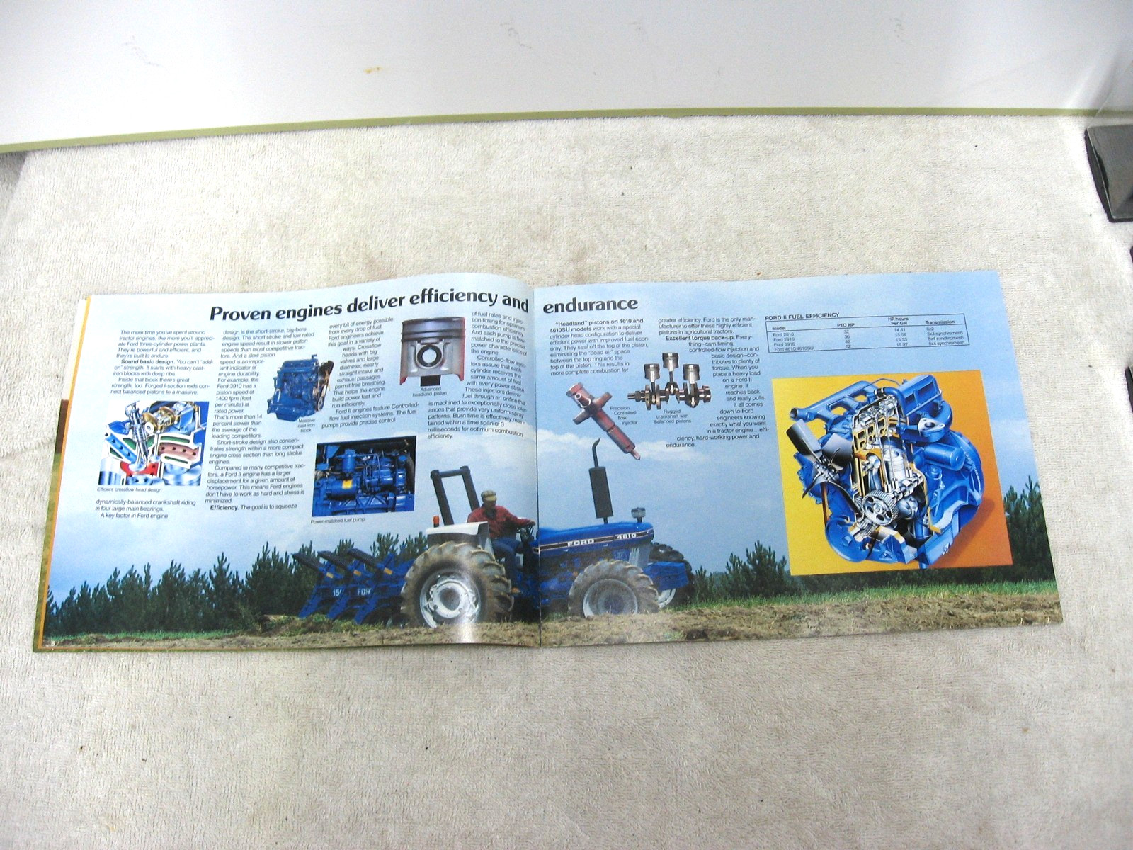 VINTAGE 1987 FORD TRACTOR 32 – 52 HP BROCHURE 2810 2910 3910 4610