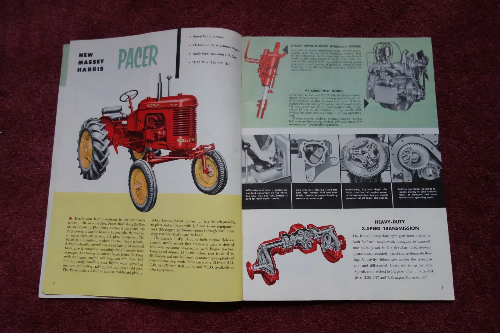 MASSEY HARRIS Tractors Buyer’s guide Illustrated Full Color CATALOG