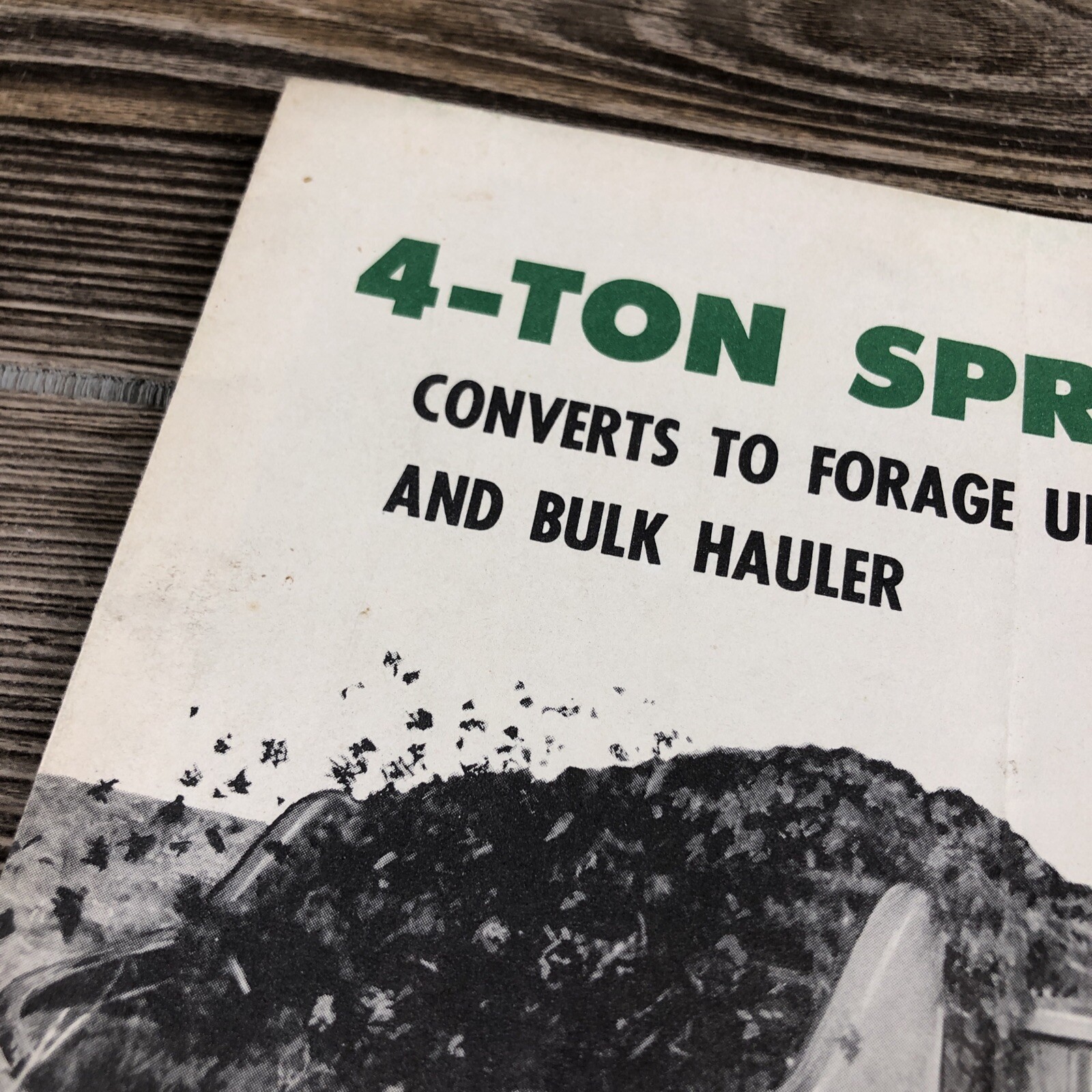 The Farmhand Company 4-Ton Power Box Farming Advertising Brochure Pamphlet