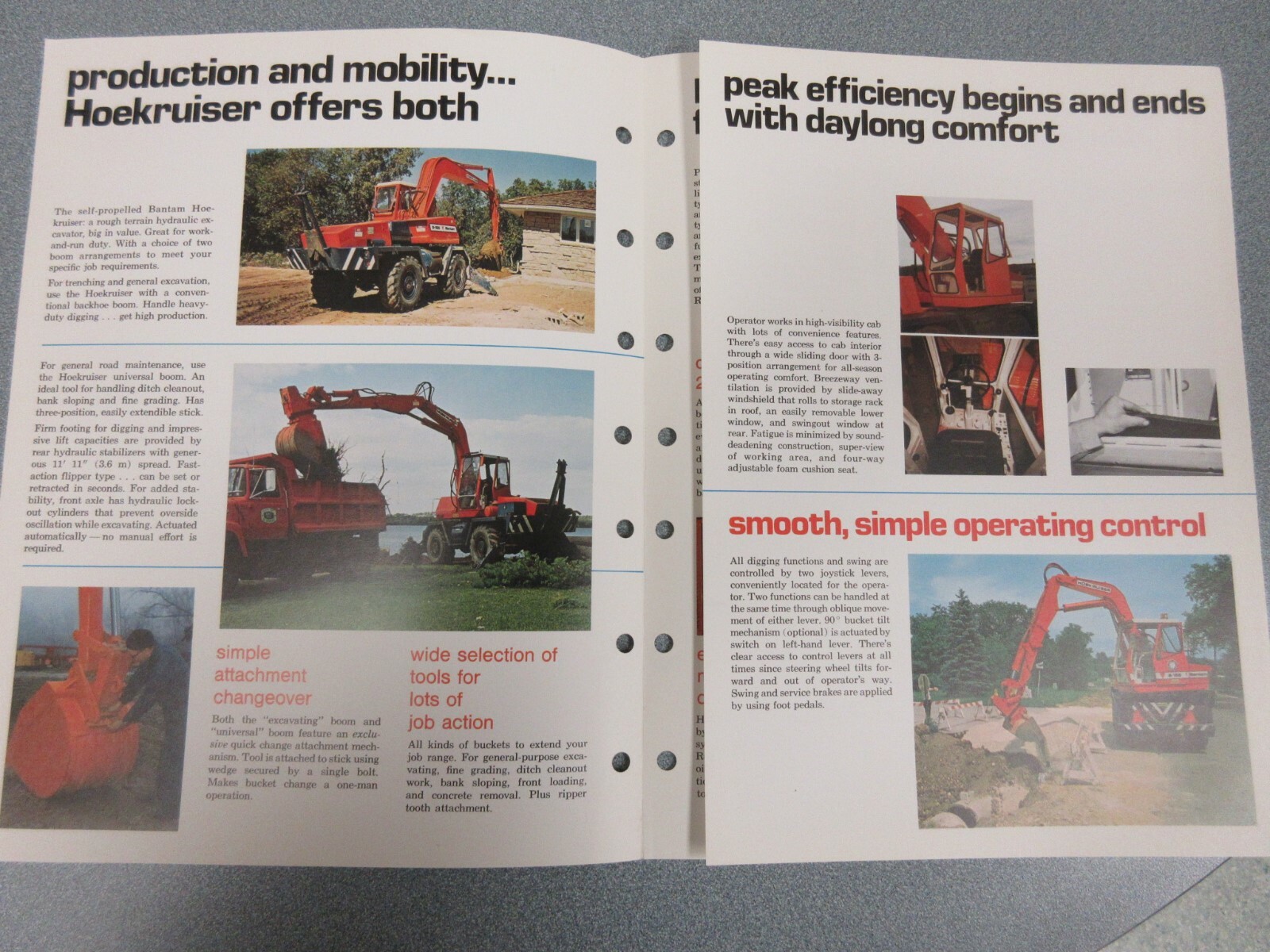 Koehring Bantam S-155 Sales Brochure 6 Page