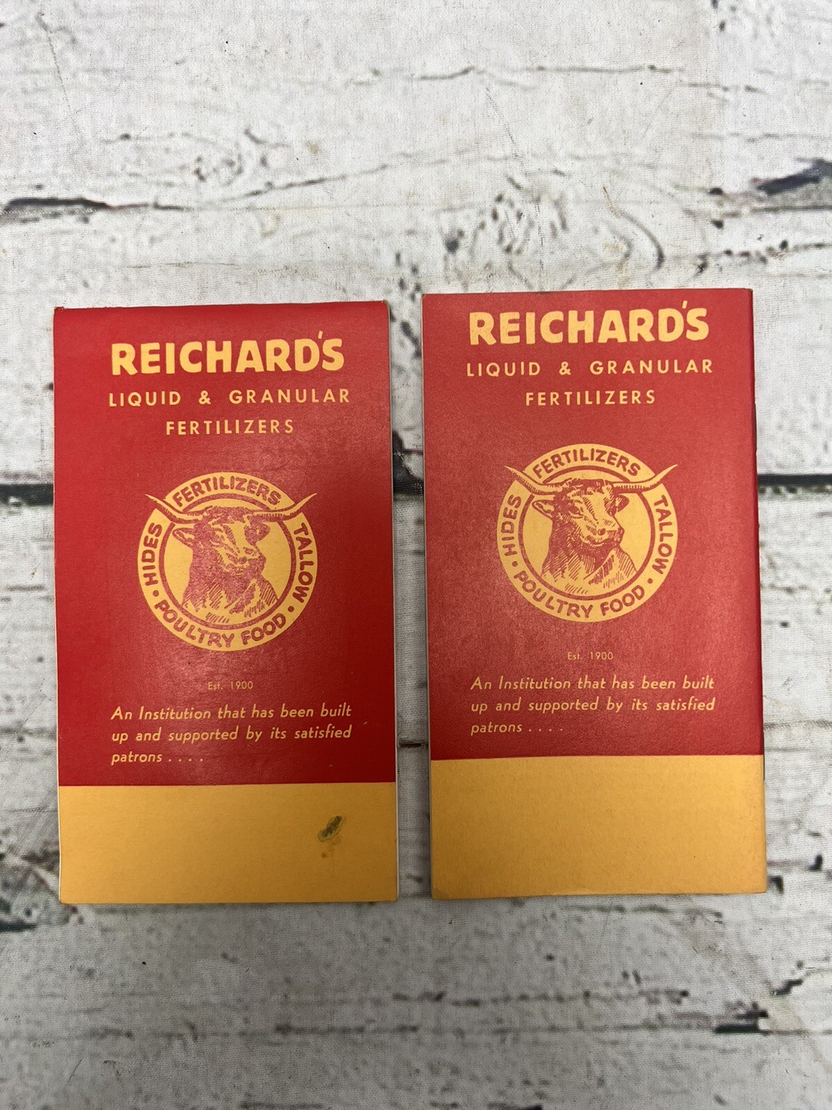VTG Reichard’s Fertilizers Farmers Memo Book Robert Reichard Inc Allentown PA