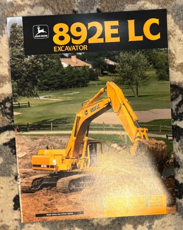John Deere 892E LC Excavator For 1994 Brochure CWPA26