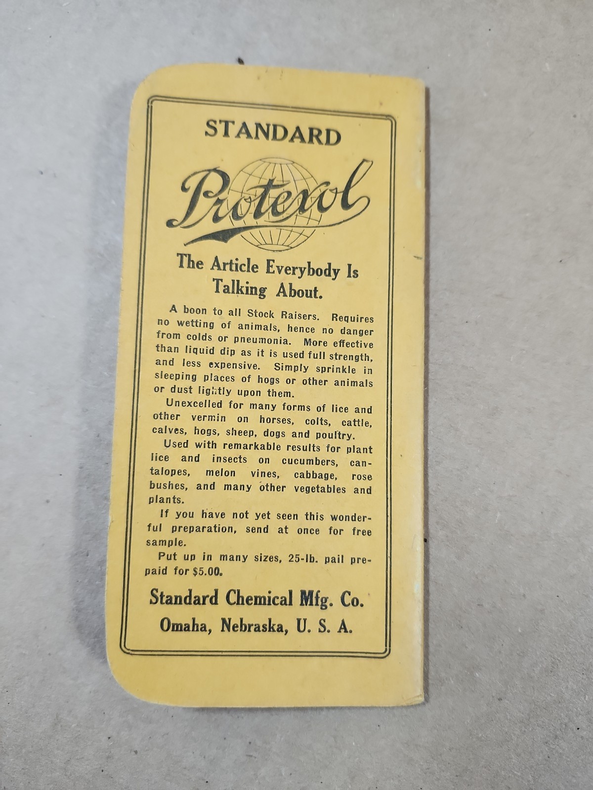 Standard Poultry Tonic Advertising Notebook Newman Hardware Monmouth Illinois