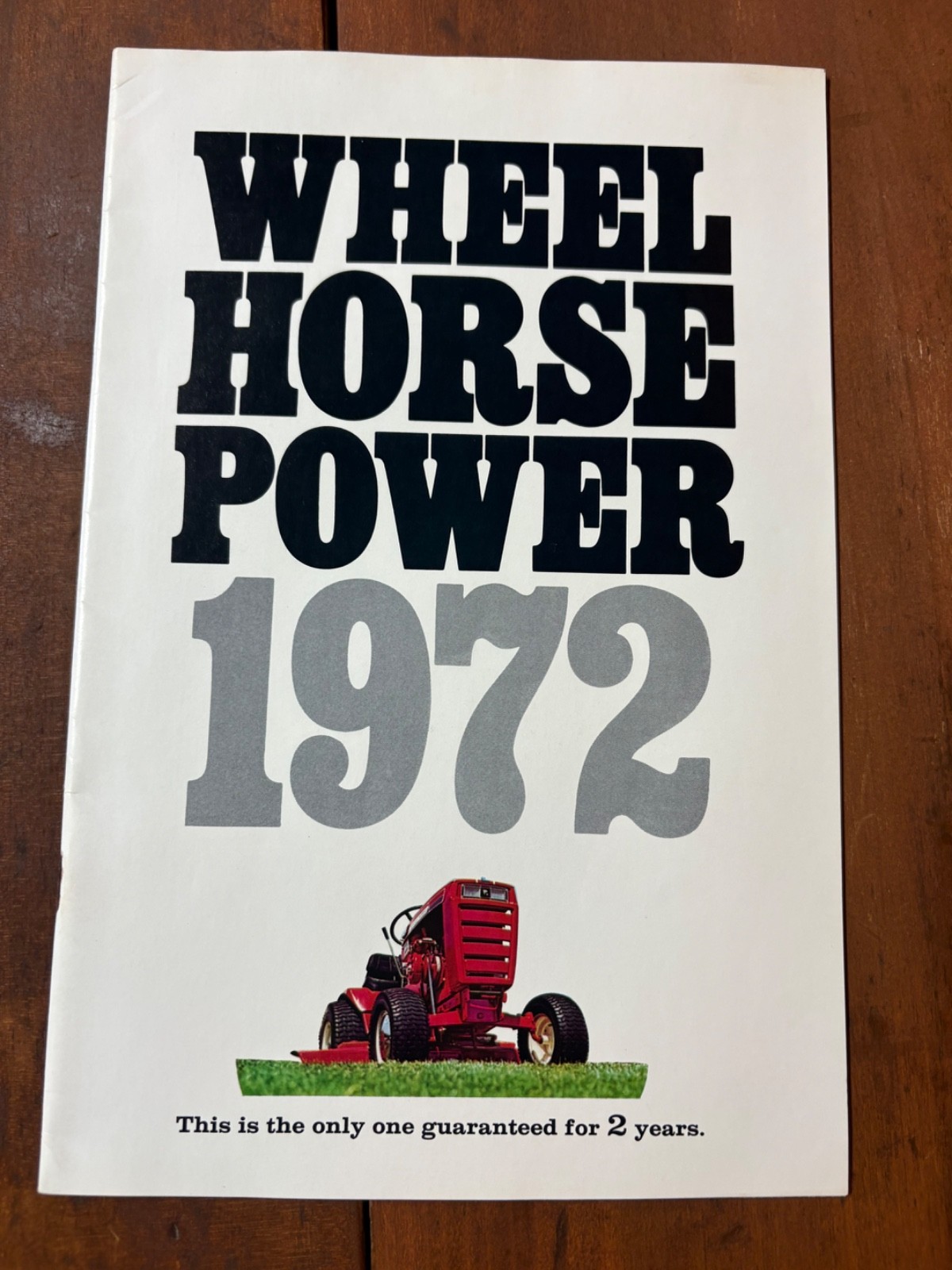 Original 1972 Wheel Horse Garden Tractor Sales Brochure Raider Lawn Ranger