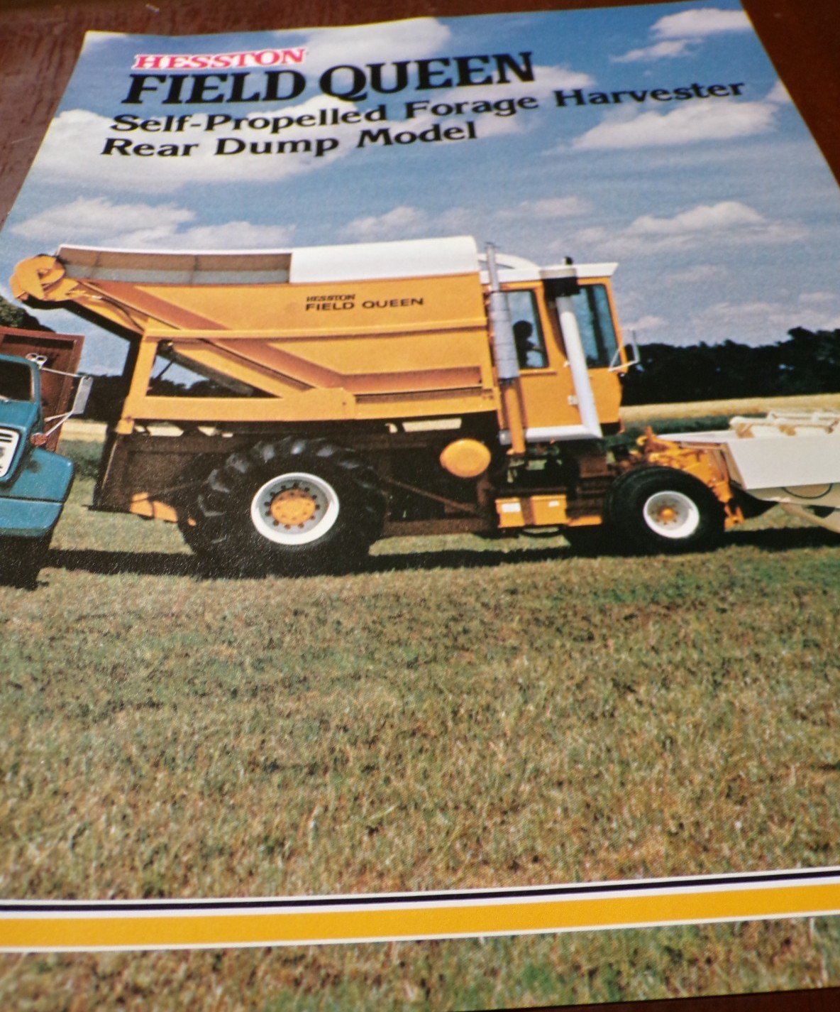 Hesston Field Queen Self-Propelled Forage Harvester Sales Brochures 1977, 2 item