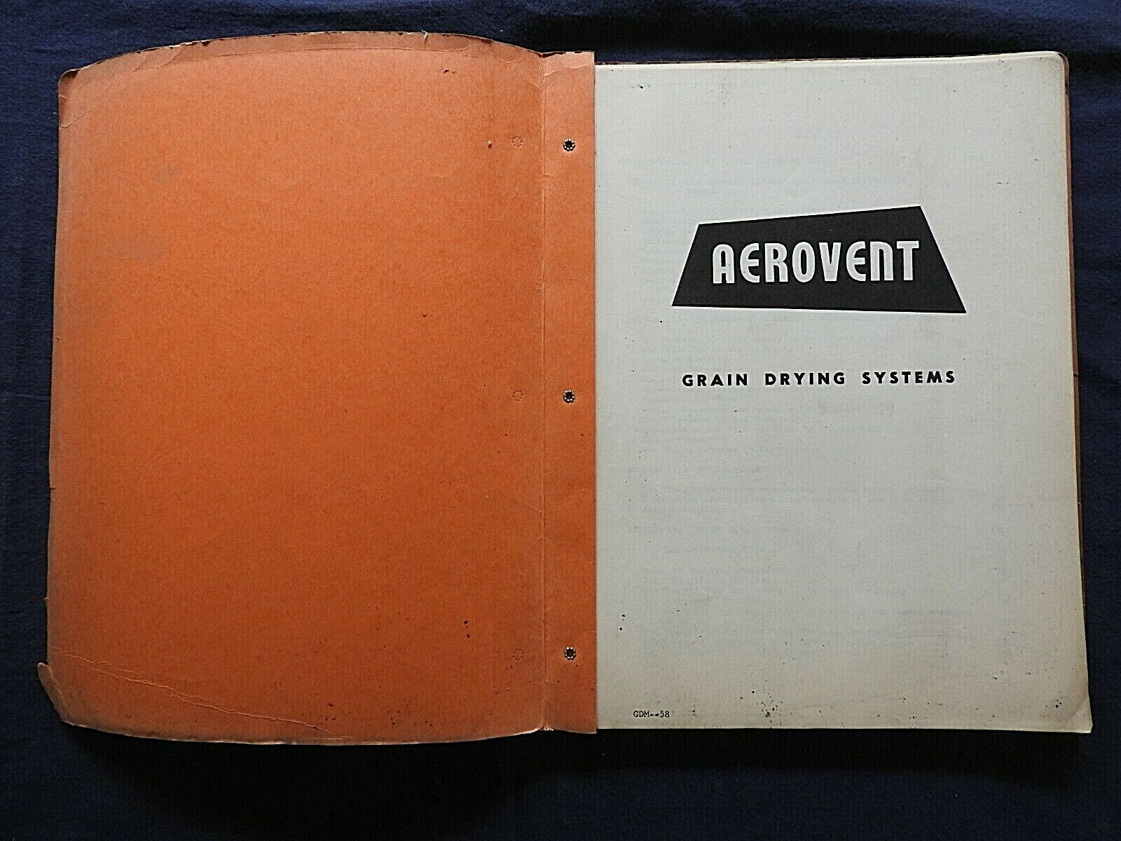 1958 Aerovent Crop Drying Systems Farm Grain Bins Portable Corn Bean Lansing MI