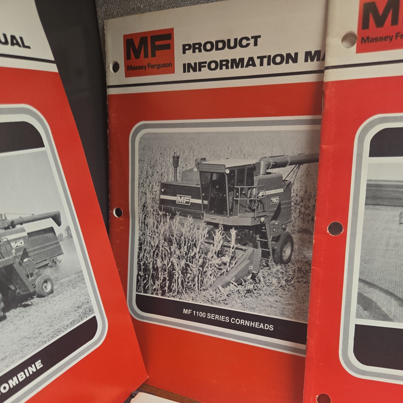 Massey Ferguson MF 540, 850, 1100, COMBINES Product Information Manual Lot of 7