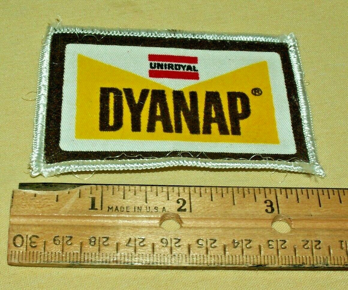 UNIROYAL DYANAP PATCH USED EMBROIDERED VINTAGE AGRICULTURE HERBICIDE RECTANGLE*