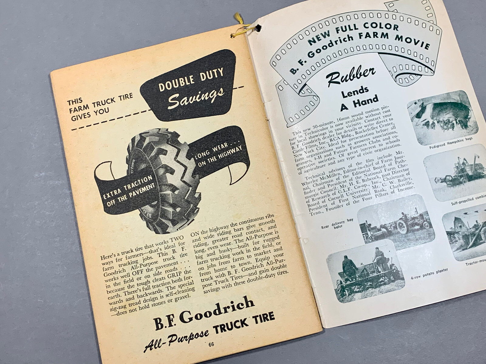 Vintage 1947 B. F. Goodrich Farmer’s Handbook & Almanac