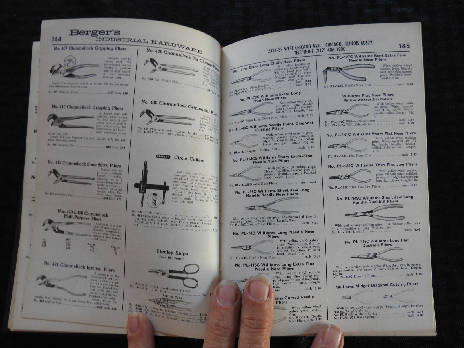 1968 BERGER’S INDUSTRIAL HARDWARE SALES CATALOG ASBESTOS PRODUCTS TOOLS 460+ pgs