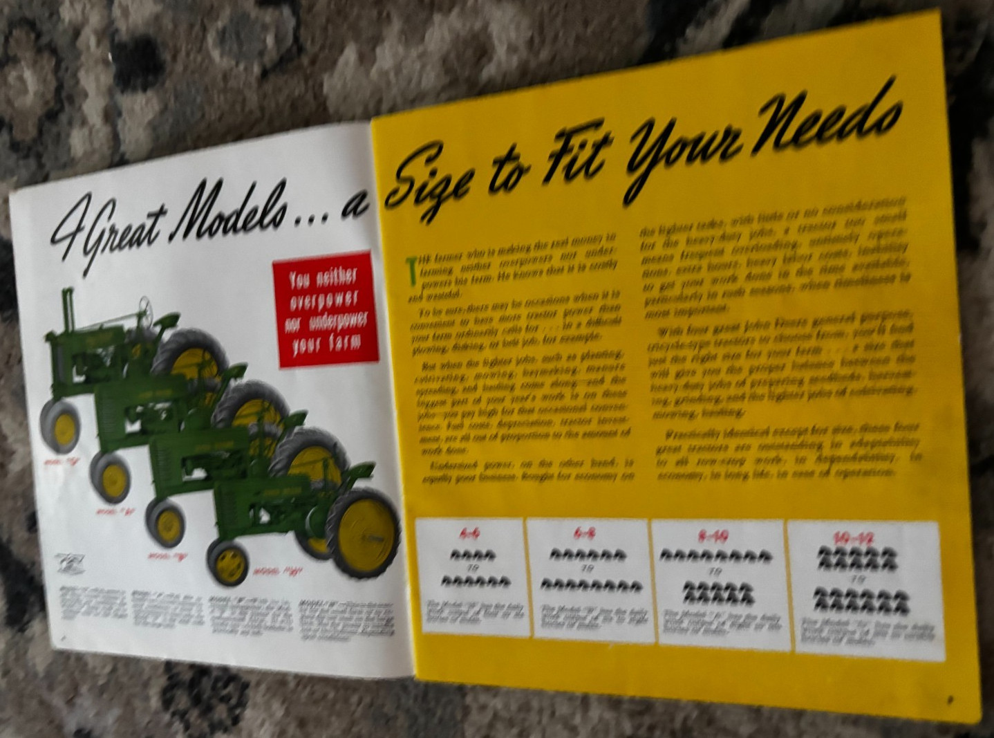 John Deere A B G H Tractor For 1941 Brochure DCPA26