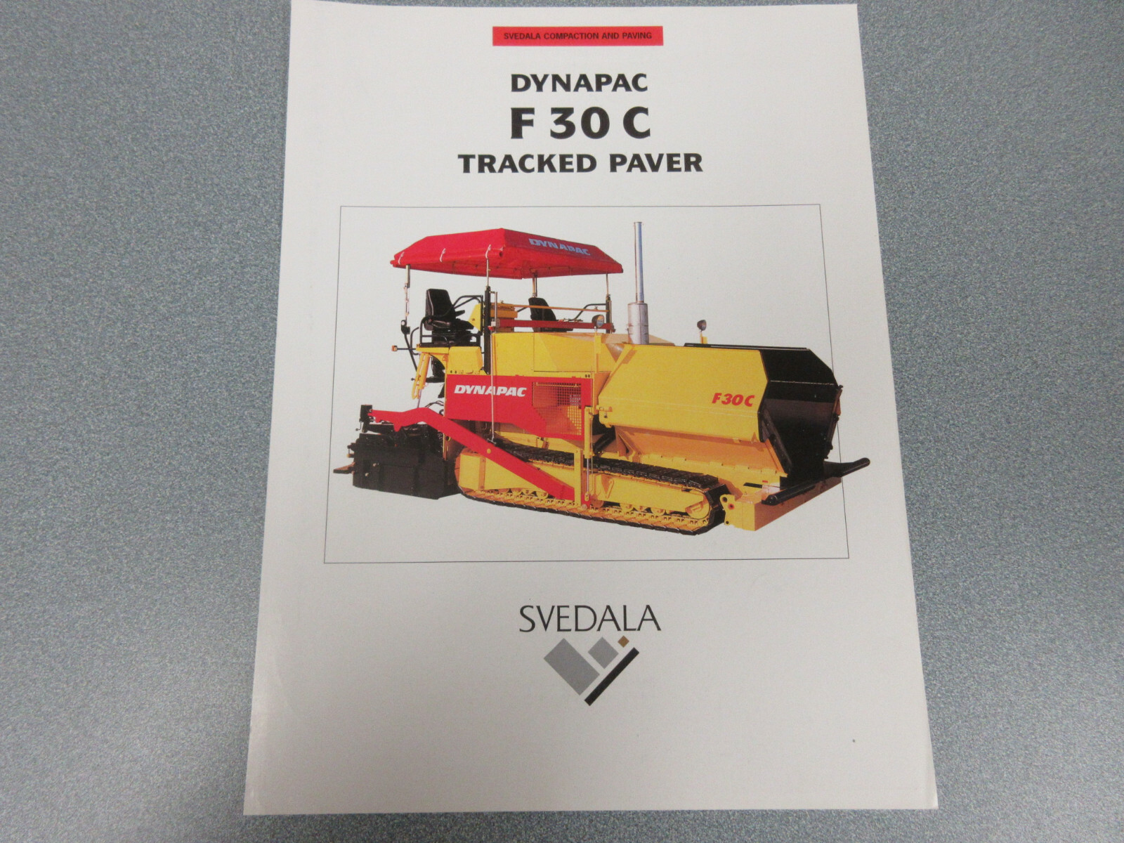 Dynapac F30C Asphalt Paver Brochure 2 Page