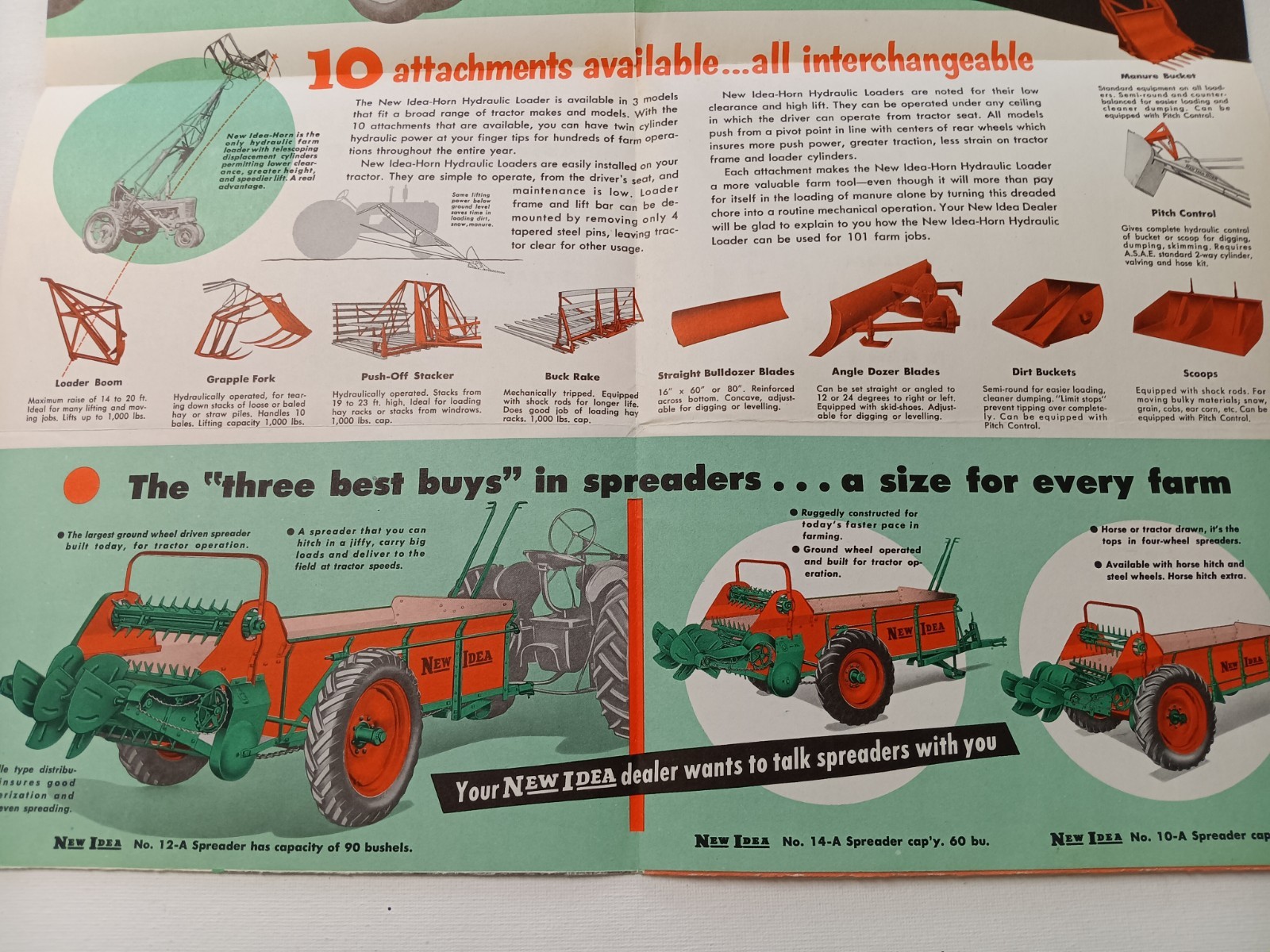 NEW IDEA “Two Big Steps toward Easier, More Profitable Farming” Mailer Ad