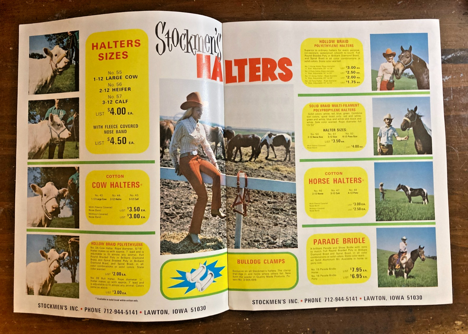 Vtg. Stockmen’s Inc. Full-Color Western Catalog c.1970 – Cowgirl Whips Halters