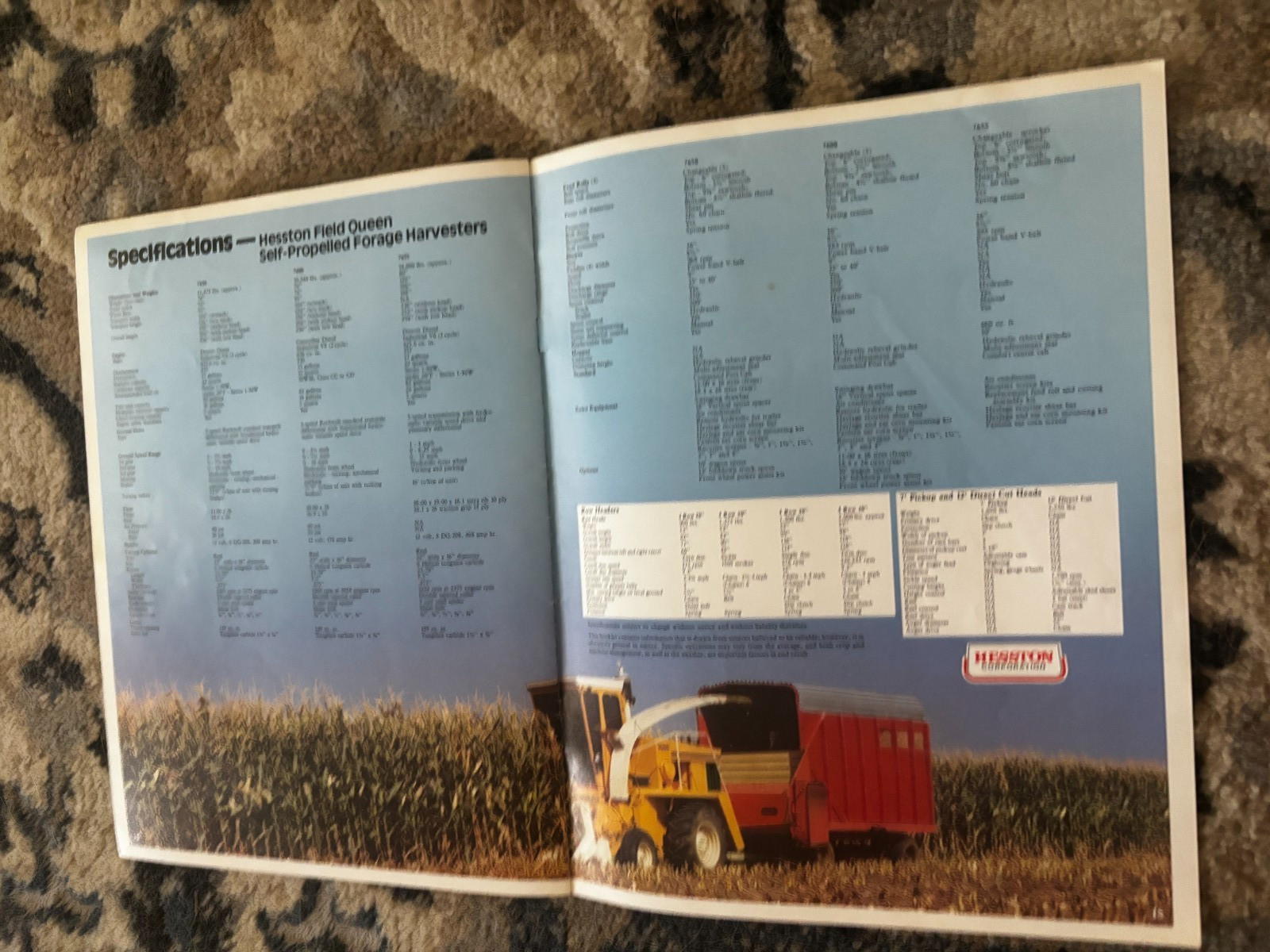 Hesston 7650 7600 7655 Field Queen Forage Harvesters Brochure DCPA26