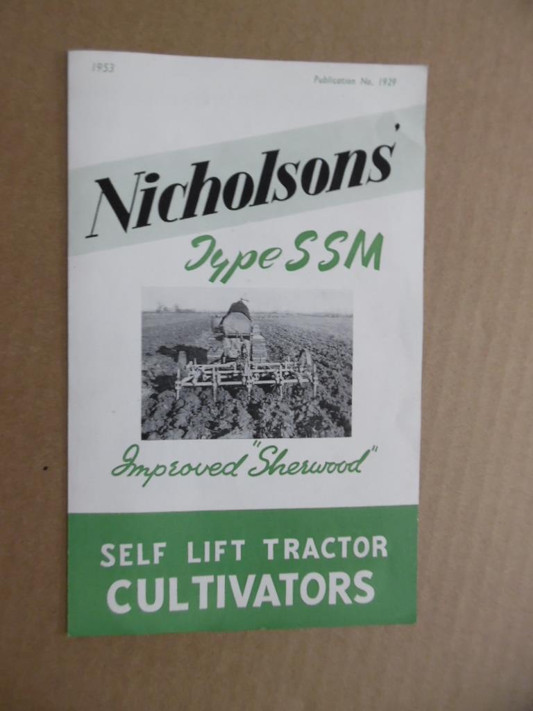c.1952 W.N. Nicholson & Sons Ltd Farm Machinery Brochure Lot Newark UK Vintage