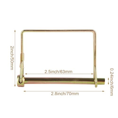 30pc Heavy Duty Trailer Coupler Pin 1/4″ Square Wire Lock Safety Pin