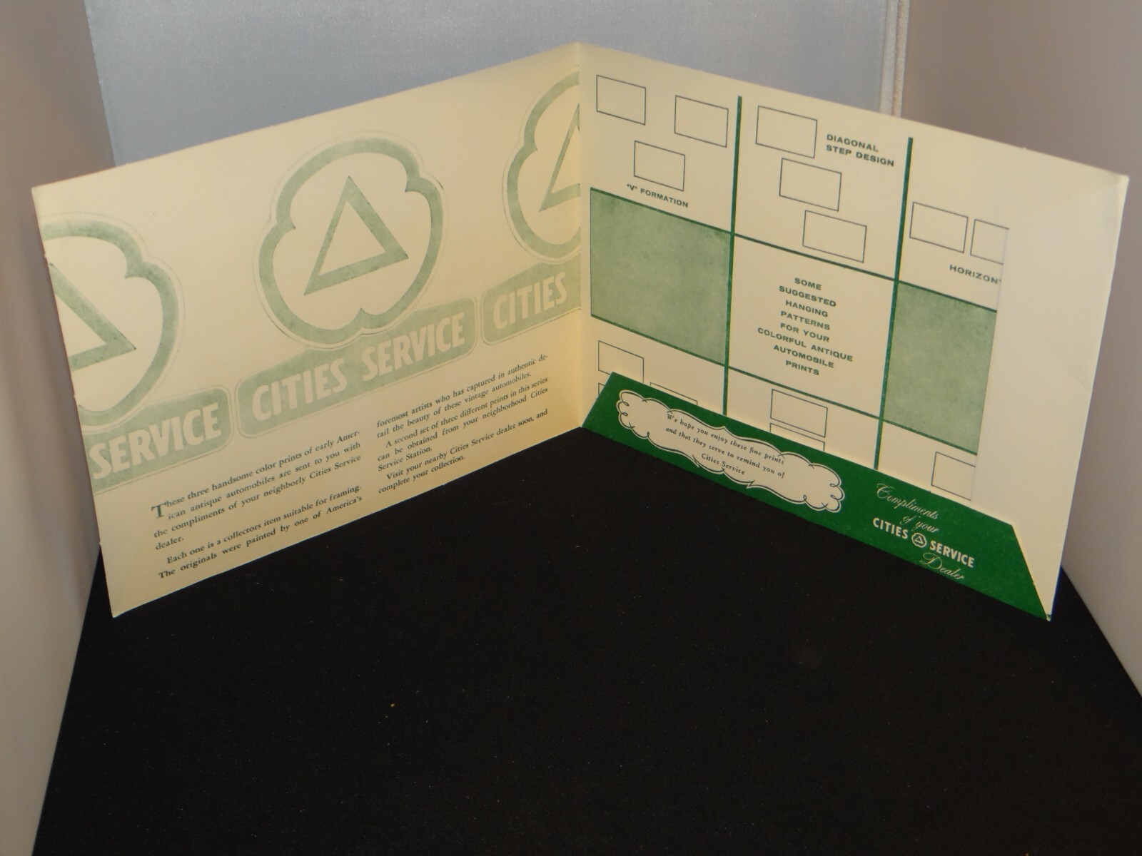 1950’s Cities Service Gasoline Early Automobile Prints Complimentary Gift w/Env.