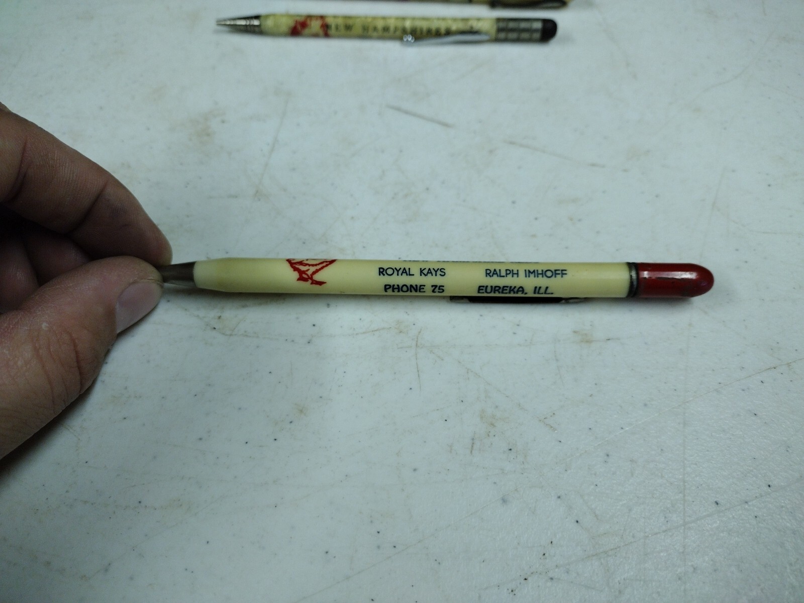 Vintage Lot Of 3 Eureka Illinois Hatchery Advertising Mechanical Pencils