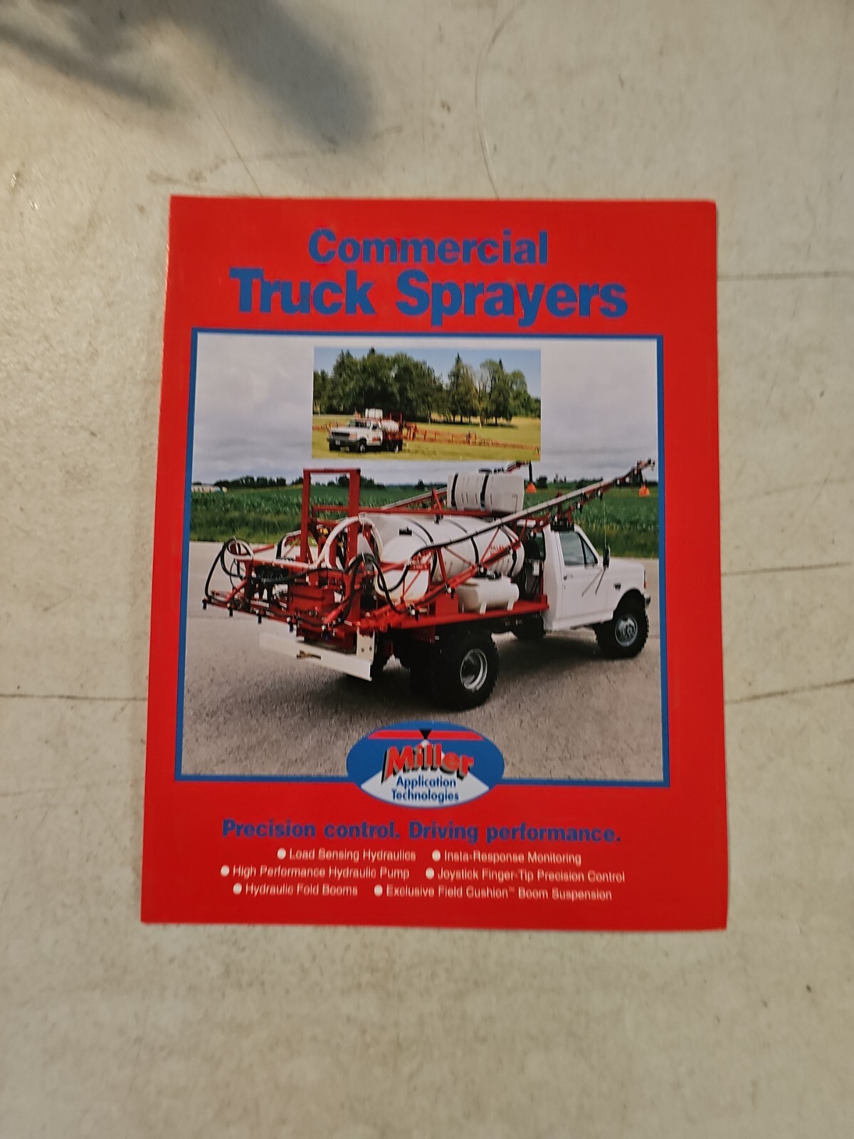 1997 Miller Application Technologies Commercial Truck Sprayers Sales Brochure