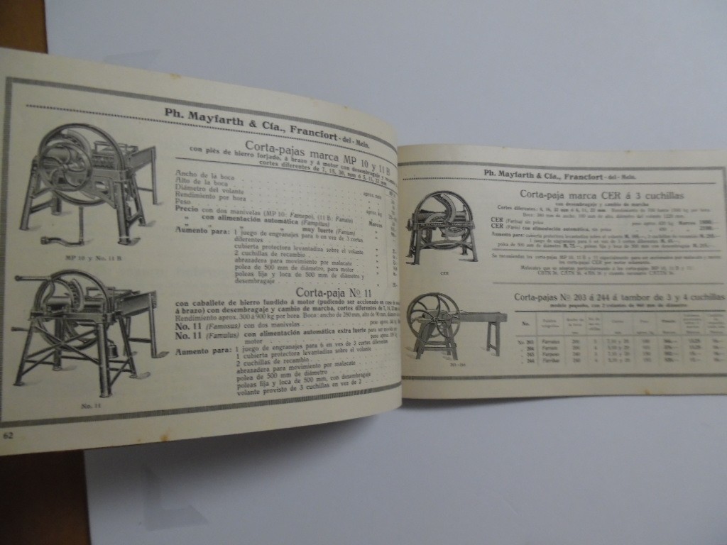 c.1922 Ph. Mayfarth & Co German Farm Implement Wine Press Export Catalog Antique