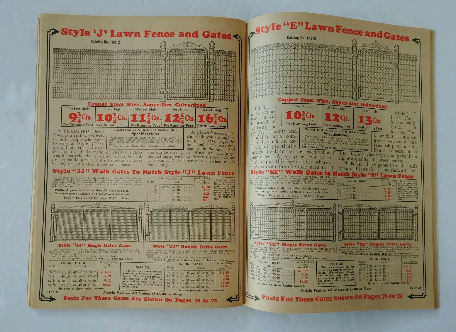 1930 Barbed Wire & Fencing Catalog Jim Brown’s plus Stoves, Furnaces, & More