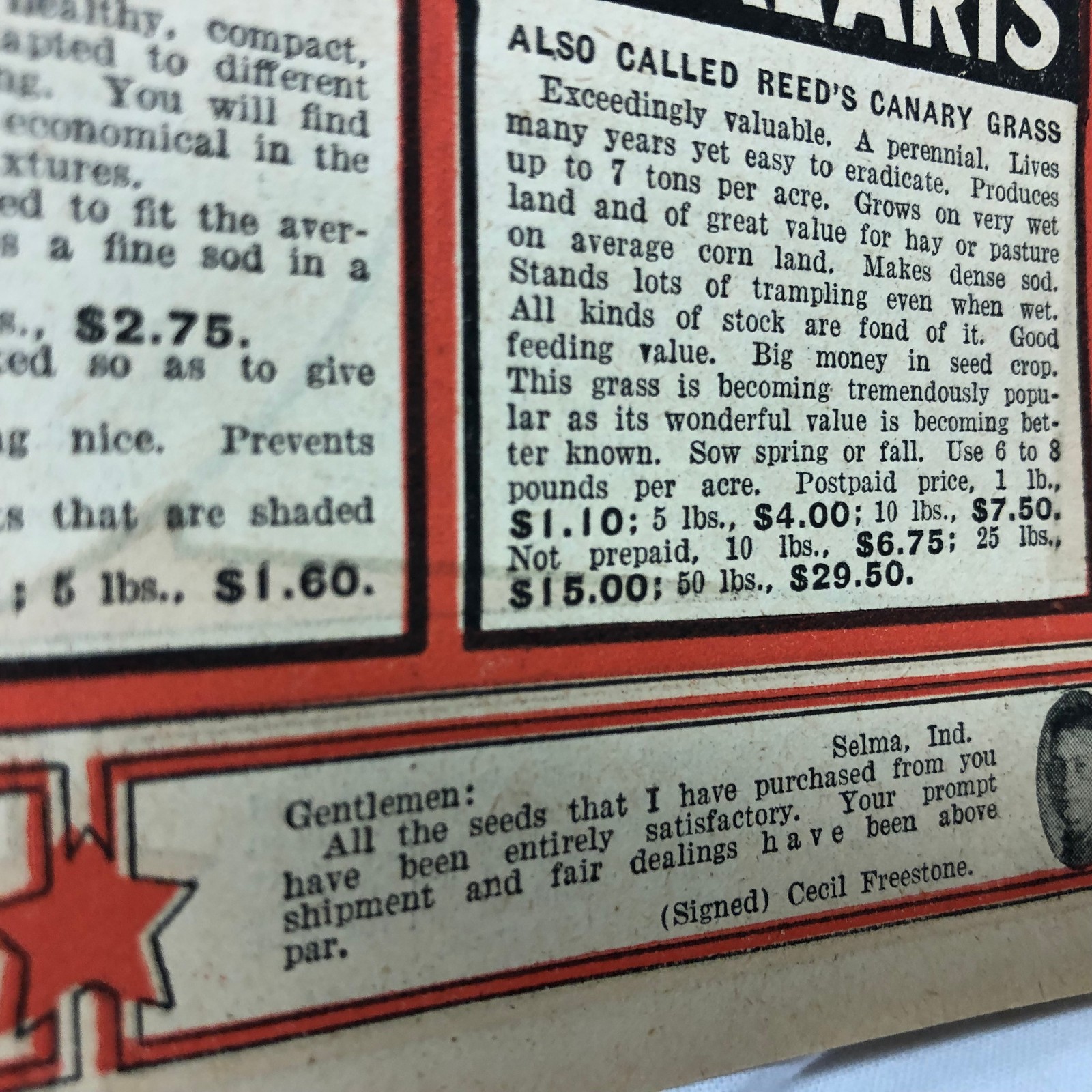 Vintage 1920-30’s America’s Field Seed Co. Booklet Farming