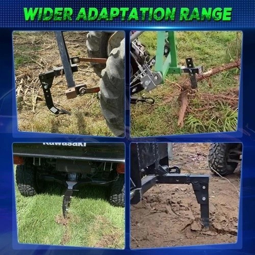3 Point Trencher Ripper Attachment fit 2″ Receivers, Hitch Mounted Ripper for…