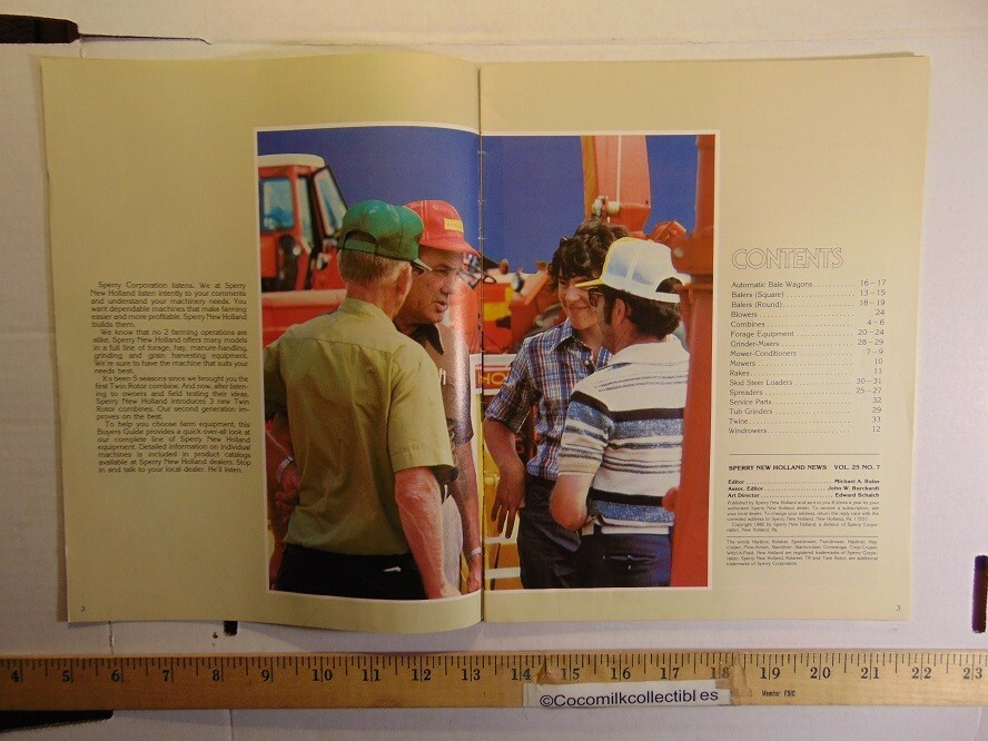 Vintage 1980 Sperry New Holland Equipment Buyer’s Guide Brochure