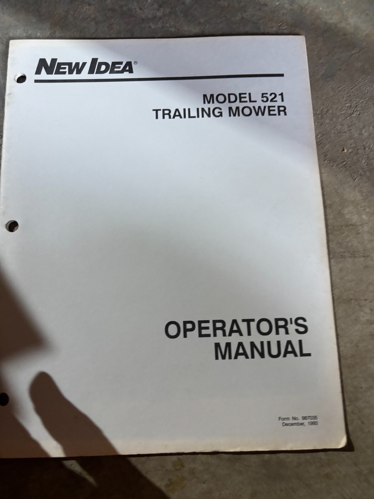 New Ideal 521 Trailing Mower Operator’s Manual AMIL26
