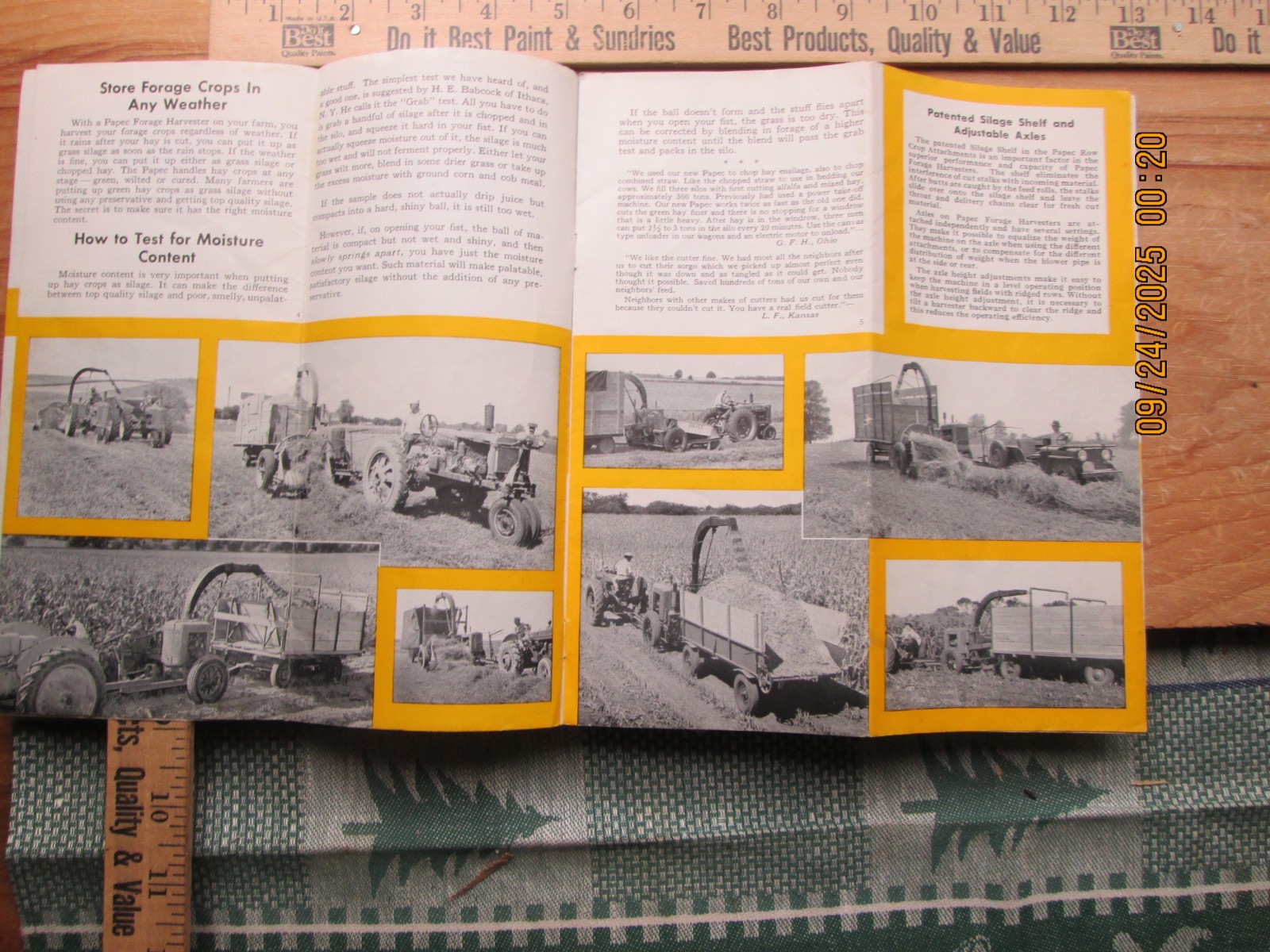 papec forage Harvesters #151D & #181 & crop blower brochure