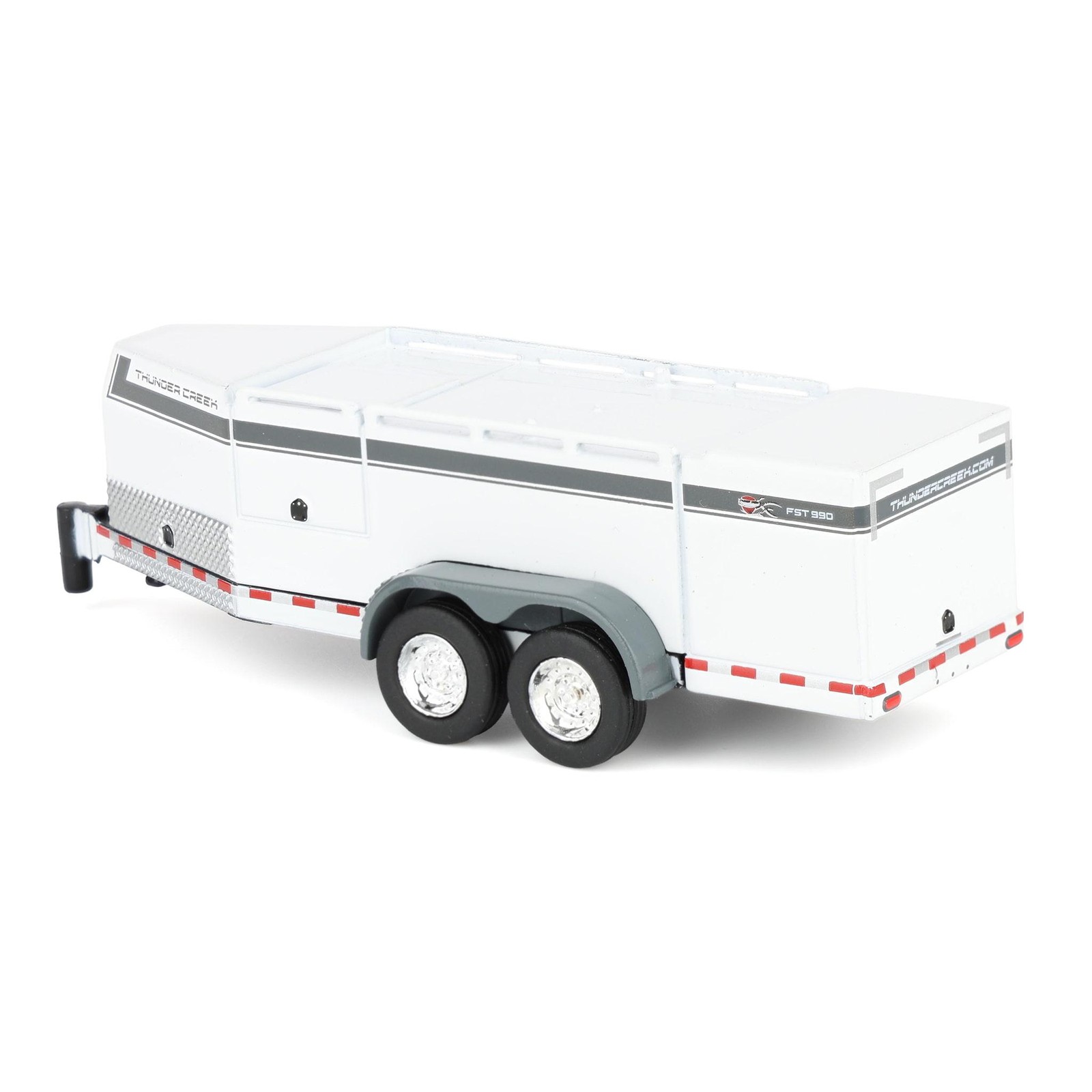 1/64 Thunder Creek FST990 Tandem Axle Fuel Trailer, White, TCM602