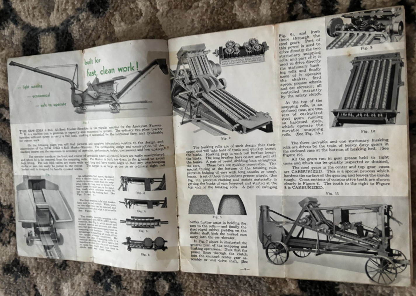 New Idea 6 Roll & Husker Shredder For 1937 Brochure DCPA26