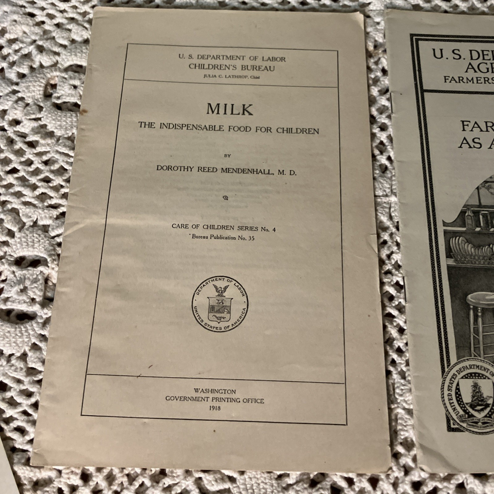 Departments of US Government Antique 1900’s & 20’s Bulletin’s Pamphlet’s -C