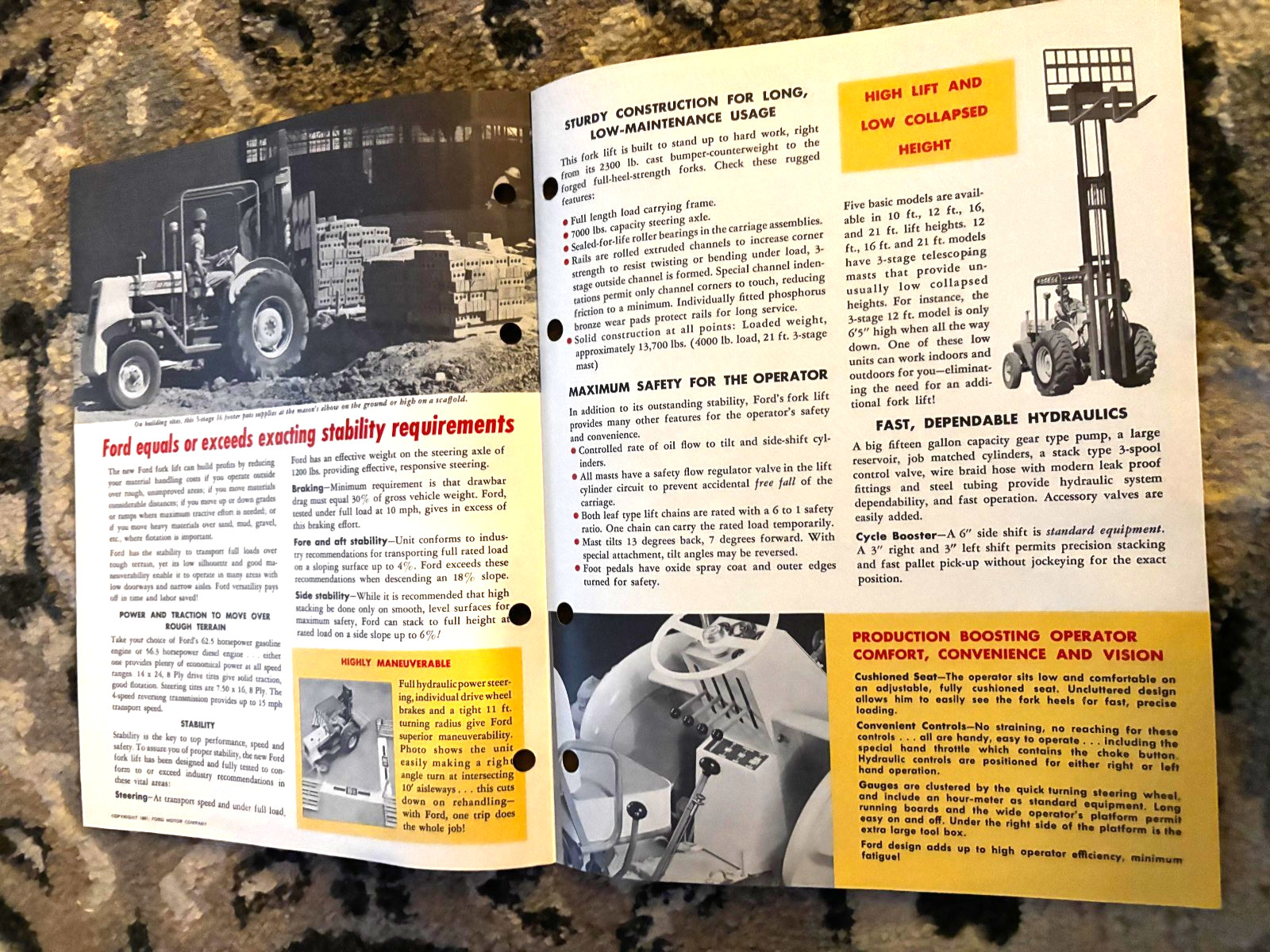 Ford Tractor 4000 Heavy Duty Fork Lift Brochure DCPA26