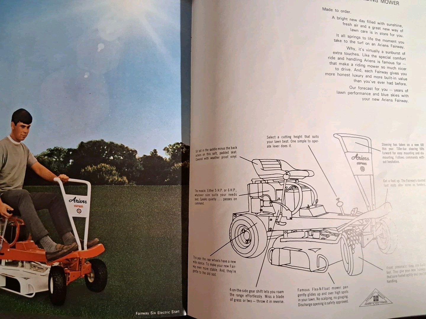 What’s new ariens 1971 lawn tractors booklet brochure Tillers Mowers Free Shippi