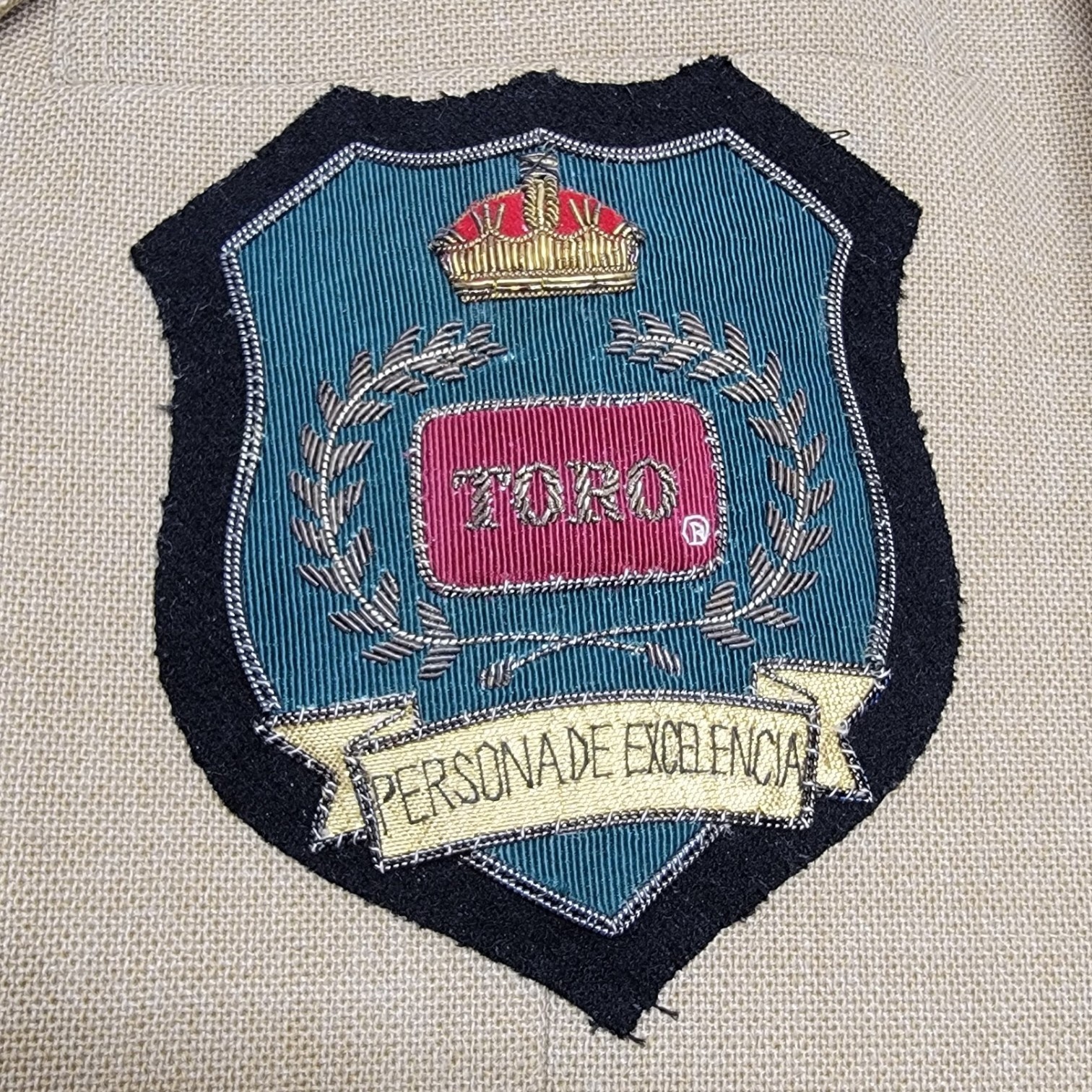 Vtg Toro Company Bullion Crest Blazer 42R Foursome Executive Award USA READ