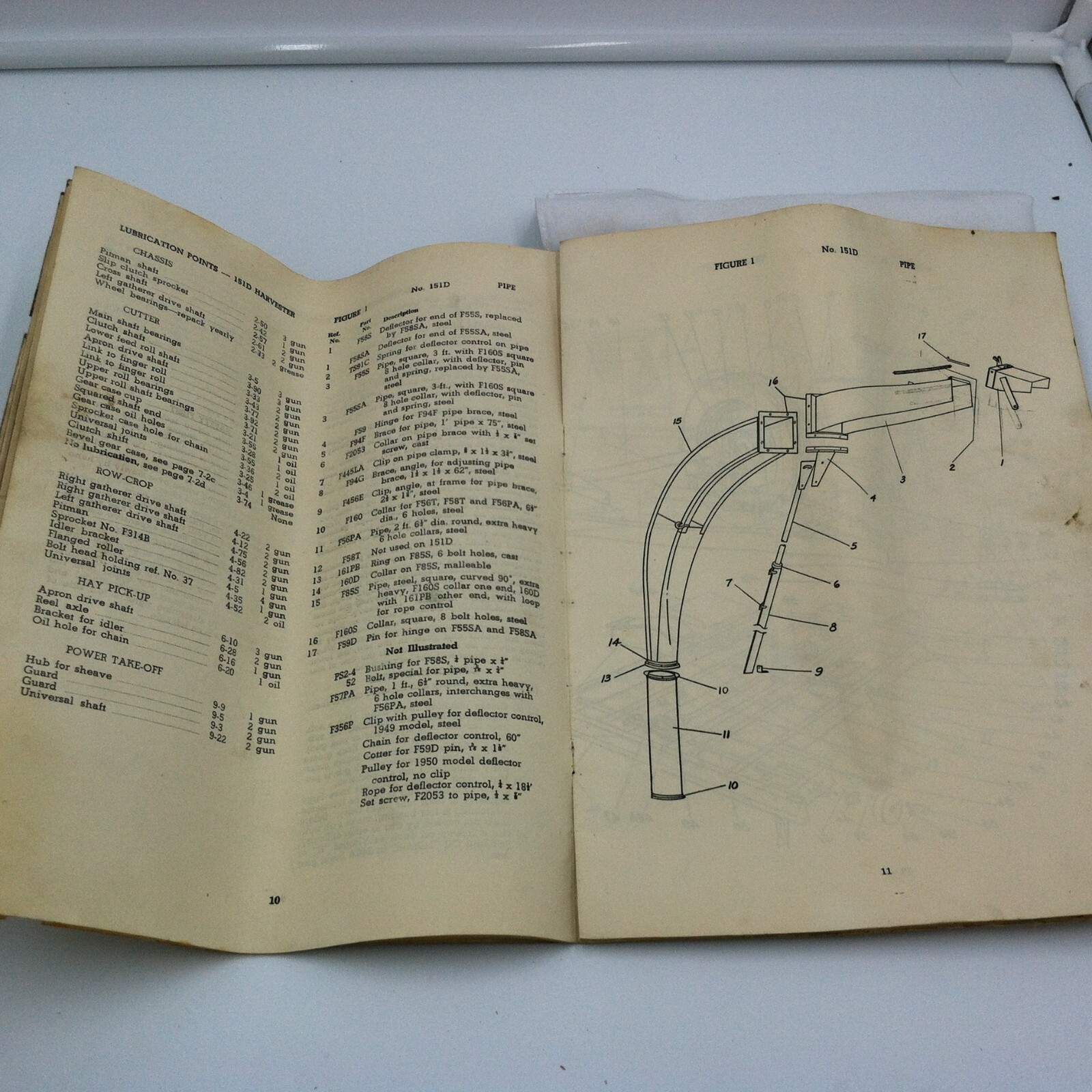 1951 No. 151D Papec Forage Harvester Assembly Operation parts list manual