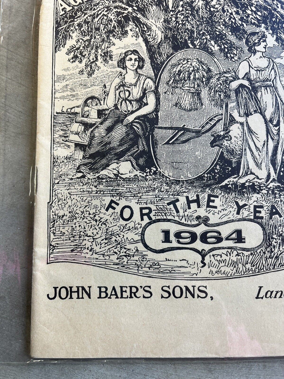 VINTAGE FARMERS AGRICULTURAL ALMANACS, BAER’S LANCASTER PA 1964