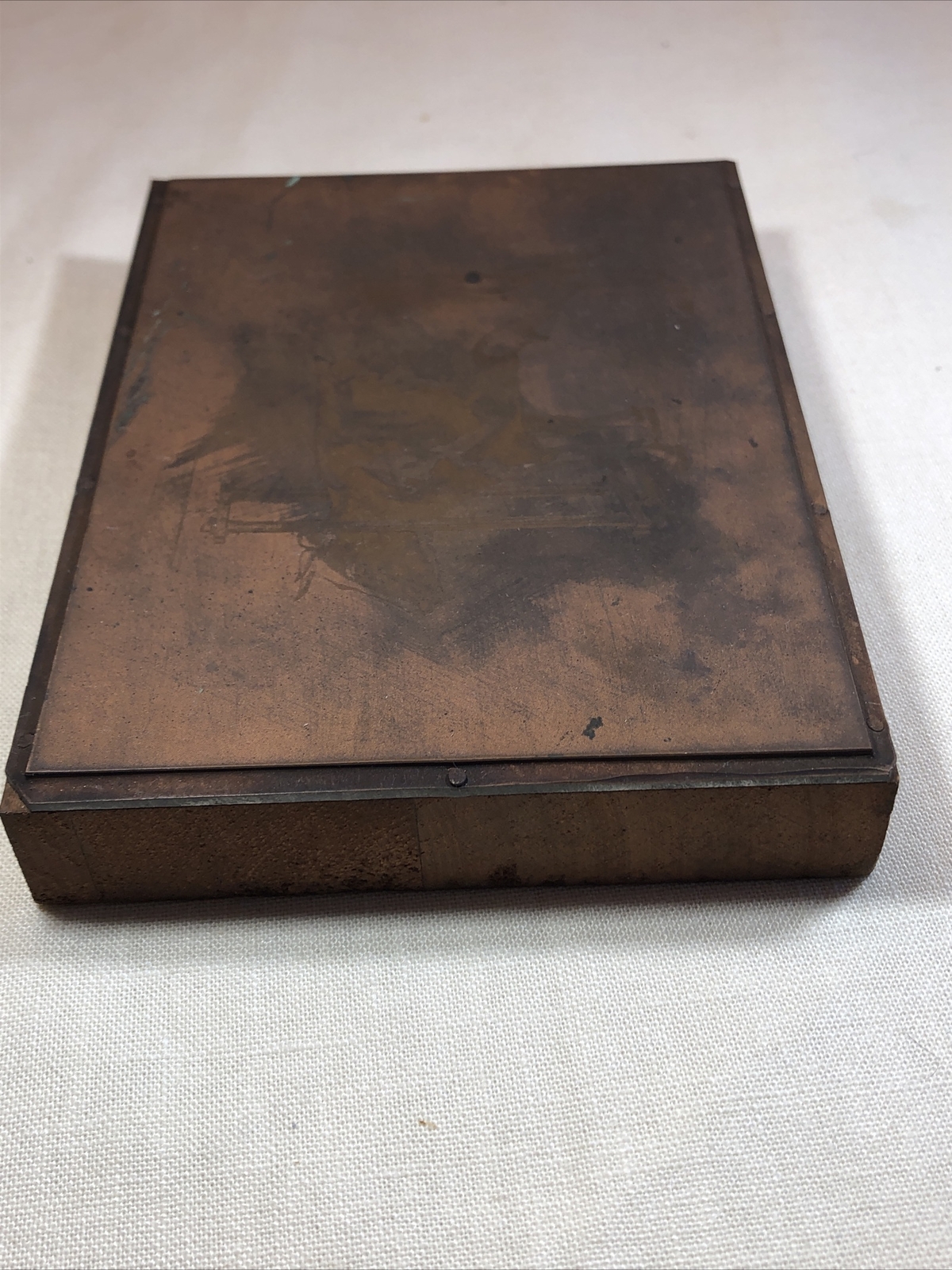 Rare Antique Robertson’s Forestville CT Stanchion Cow Copper Plate for BOOKLET