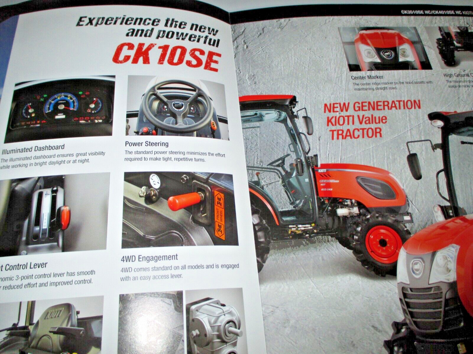 *Kioti CK 10SE Series CK3510SE HC & CK4010SE HC Tractor Sales Brochure 12/16