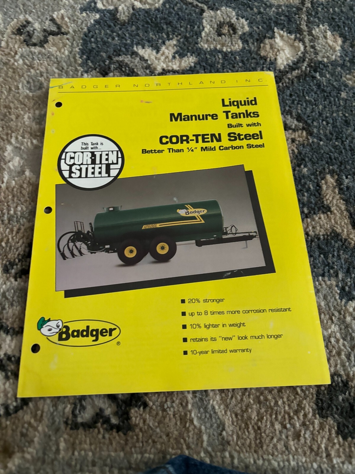 Badger Liquid Manure Tanks Brochure FCCA24
