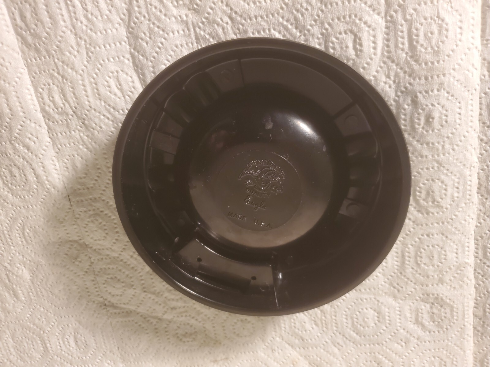 5″ Plastic Ashtray Fred & Dale Rieks Iowa Falls Iowa Trucker Cattle Buyer