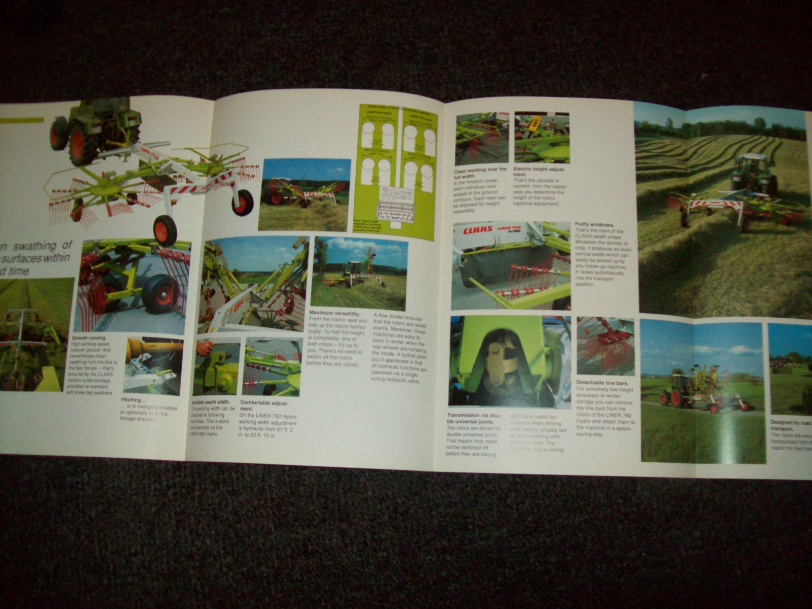 CLAAS SWATHERS LINER 660/760 BROCHURE AD LITERATURE