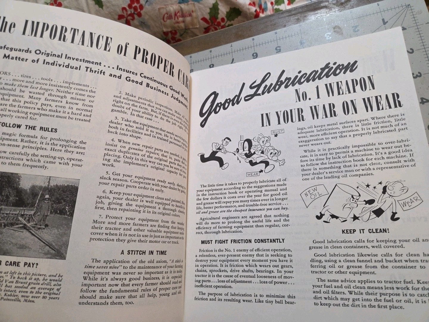 REPRINT John Deere Tractors Farm Equipment In The Fight Operation Handbook